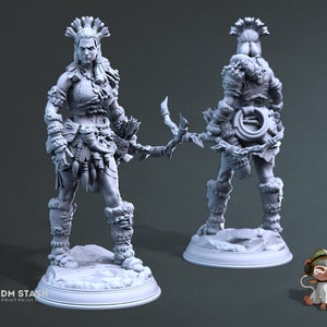 Strika, Colossal Ranger Quality Dungeons and Dragons Miniature 3D Print | DM Stash | 28mm | 32mm | 72mm