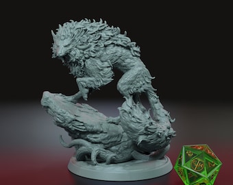 Rainforest Enchantail Fox High Quality Dungeons and Dragons Miniature 3D Print | Claymore Miniatures | 40mm | 90mm