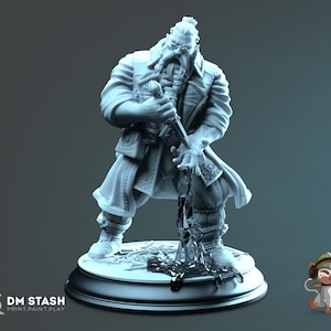 Dwarf Wizard DnD Miniature 3D Print for painting, Dungeons and Dragons Tabletop RPG | DM Stash | 28mm | 32mm | 72mm