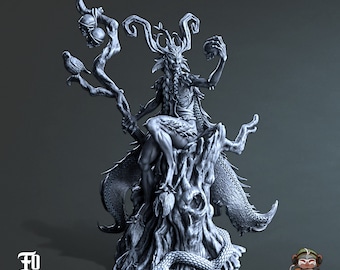 Nightfae Fairy DnD Miniature 3D Print for painting, Dungeons and Dragons Tabletop RPG | Flesh of Gods | 28mm | 32mm | 72mm