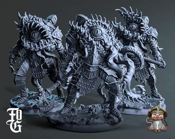 Mimic Knight Variations 2 mini setFantasy Tabletop RPG Hero DnD Dungeons and Dragons Miniature 3D Print | Flesh of Gods | 28mm | 32mm | 72mm
