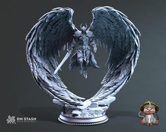 Solar Fighter DnD Miniature 3D Print for painting, Dungeons and Dragons Tabletop RPG | DM Stash | 28mm | 32mm | 72mm