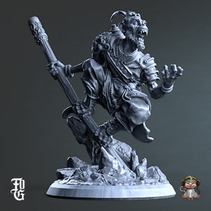 The Monkey King DnD Miniature 3D Print for painting, Dungeons and Dragons Tabletop RPG | Flesh of Gods | 28mm | 32mm | 72mm