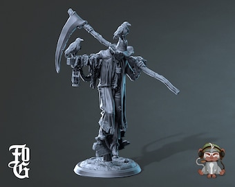 Cursed Scarecrow Monster DnD Miniature 3D Print for painting, Dungeons and Dragons Tabletop RPG | Flesh of Gods | 28mm | 32mm | 72mm