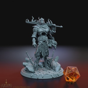 Pride Devil DnD Miniature 3D Print for painting, Dungeons and Dragons Tabletop RPG | Claymore Miniatures | 40mm | 90mm