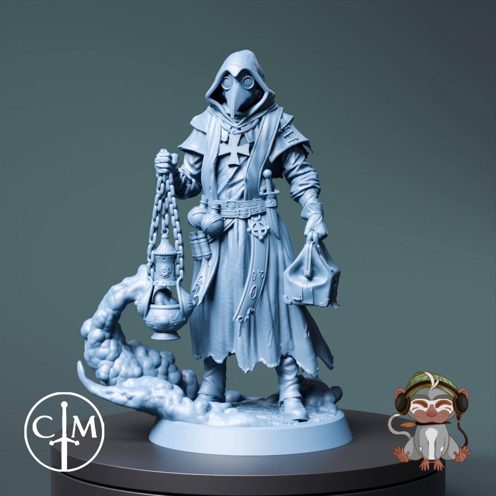 Plague Doctor Cleric Dnd Miniature Fantasy for Tabletop RPG Dnd ...