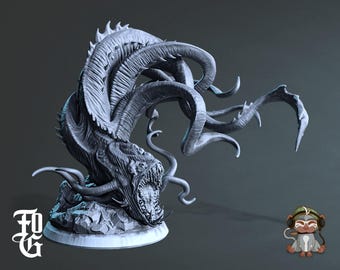Aboleth Monster DnD Miniature 3D Print for painting, Dungeons and Dragons Tabletop RPG | Flesh of Gods | 28mm | 32mm | 72mm
