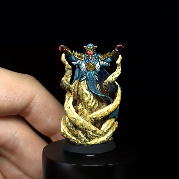 Mage des sables/ Sorcier / Sorcier / Miniature peinte / Donjons et Dragons / Miniature DnD