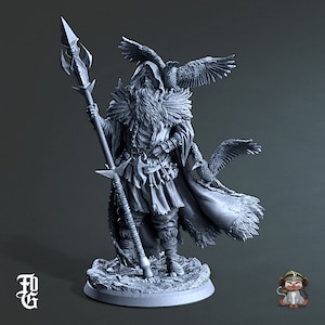 Gimnir, Ravenlord DnD Miniature 3D Print for painting, Dungeons and Dragons Tabletop RPG | Flesh of Gods | 28mm | 32mm | 72mm