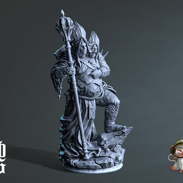 The Crusher Monster High Quality Dungeons and Dragons Miniature 3D Print | Flesh of Gods | 28mm | 32mm | 72mm