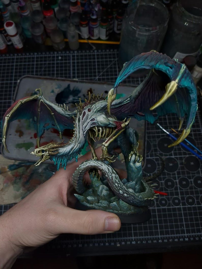 Bahadrax, Undead Death Dragon Dracolich Dnd Miniature 3D Print for ...