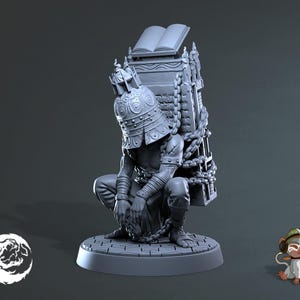 Carrier of Words Bell Monster Fantasy Tabletop RPG Hero DnD Dungeons and Dragons Miniature 3D Print | Goetia | 28mm | 32mm | 72mm
