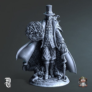 Void Warlock DnD Miniature 3D Print for painting, Dungeons and Dragons Tabletop RPG | Flesh of Gods | 28mm | 32mm | 72mm