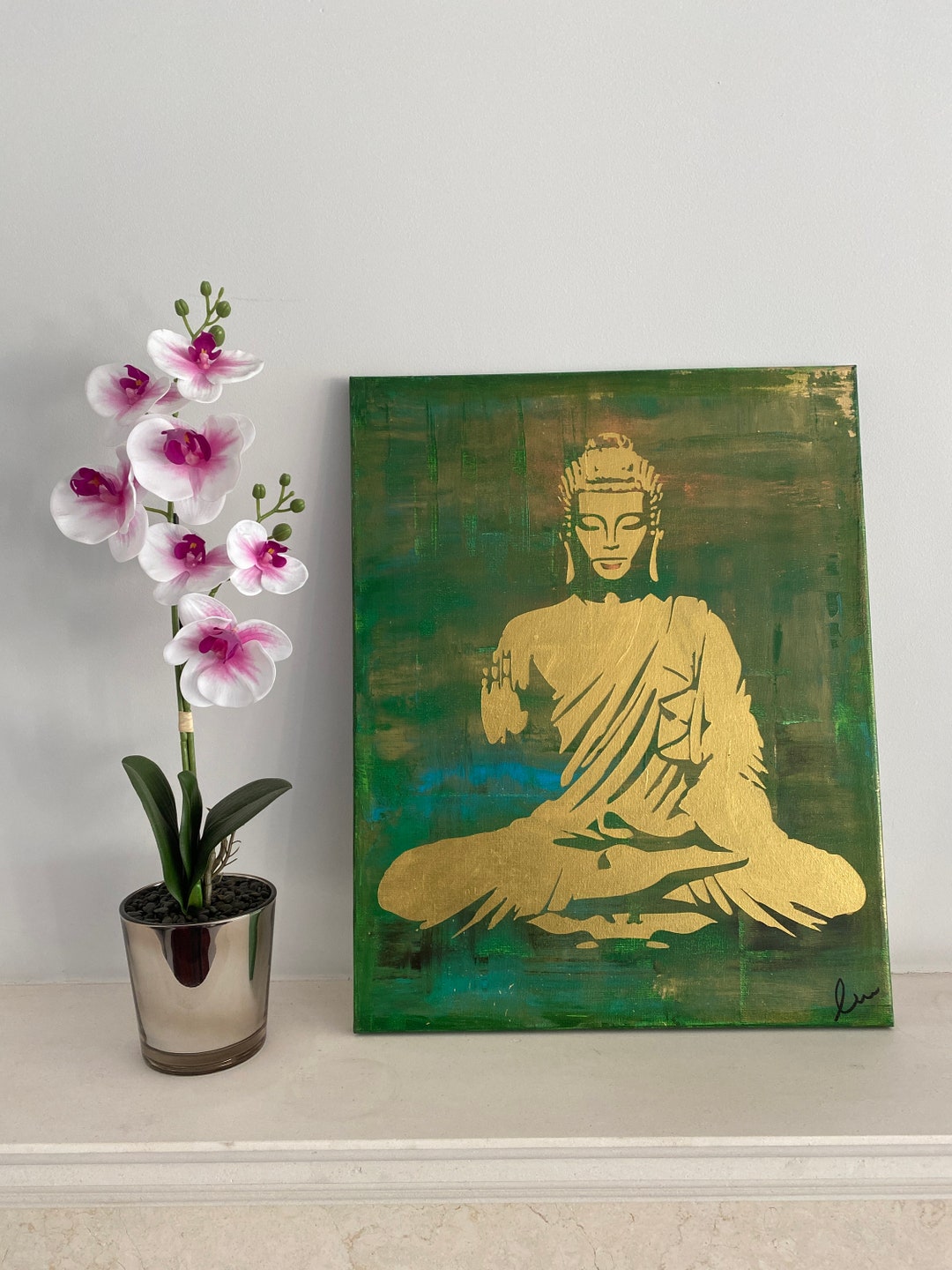 Original Hand Painted Buddha Wall Art Canvas Buddha Wall Art & Zen Wall