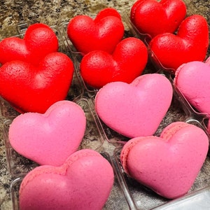 Heart Macarons- Gifts- Valentine's Gifts- Valentine's Set- Gifts for Him- Gifts for Her- Valentine's Day