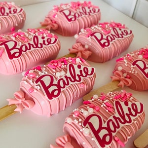 Barbie Themed Cakesicles- Barbie Treat- Barbie Cake Pops- Cakesicles- Cake Pops