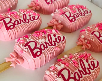 Barbie Themed Cakesicles- Barbie Treat- Barbie Cake Pops- Cakesicles- Cake Pops