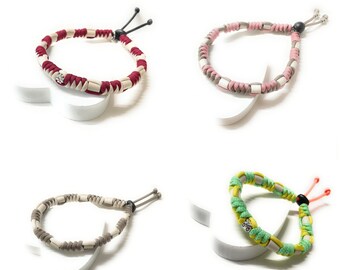 Paracord EM Keramik „Snake“ Halsband, Hundehalsband, Kettchen