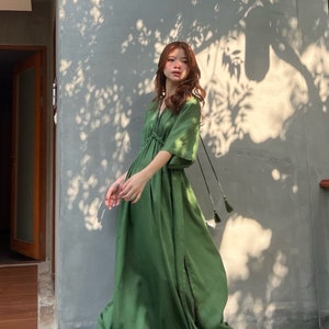 Maxi dark clearance green dress