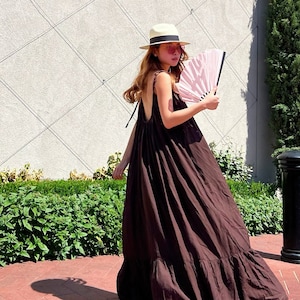 coco brown summer dress Style Season Description:FALL 2024 DELIVERY 1 The 2000s Fashion Trends Wood:Rustic Quartersawn Oak it exudes effortless elegance.
