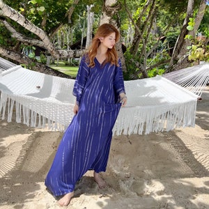 Tie-dye Kaftan, Long Kaftan Dress, Handmade Kaftan, Oversized Dress, Boho kaftan, Long Caftan, Summer Dress, resortwear, Comfortable Clothes