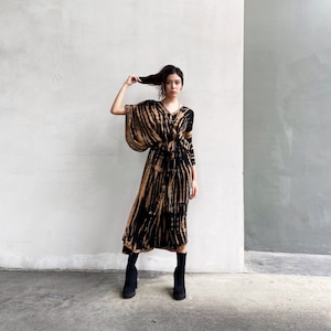 Hand tie dye kaftan, Long kaftan, Oversized Caftan, Maxi kaftan, Tie dye dress, boho kaftan, Resortwear, Coverup, gift for her, gift for mom
