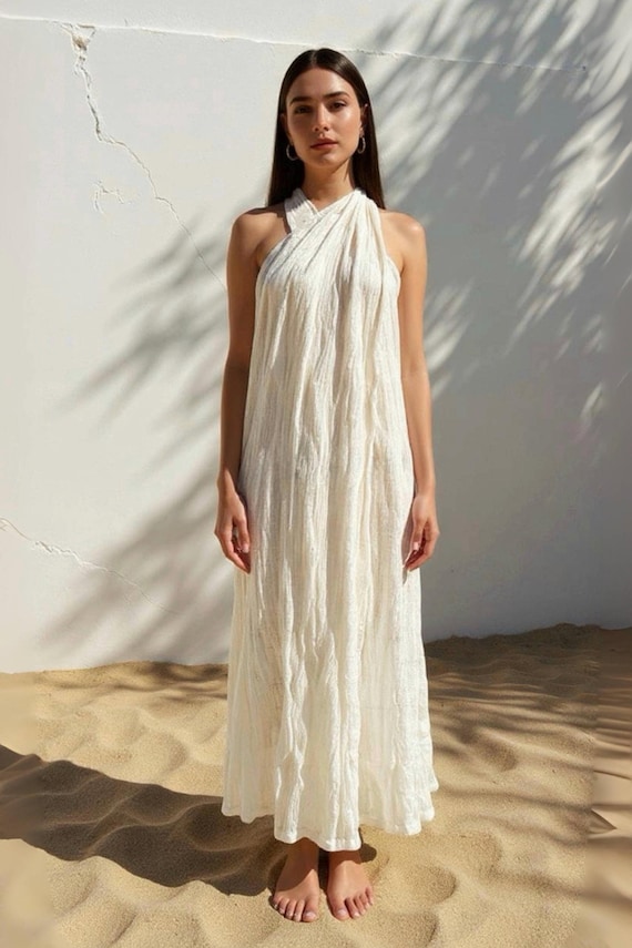 cotton gauze cover up dress Double Gauze Organic Cotton Elisa Cover Up Dress GyalBashy