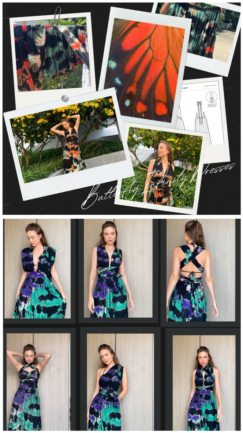 Infinity Maxi Dress, Tie dye Bohemian Maxi Dress Halter Maxi Dress Open Back Dress Beach Outfits Vacation Dress Resortwear Honeymoon Dress