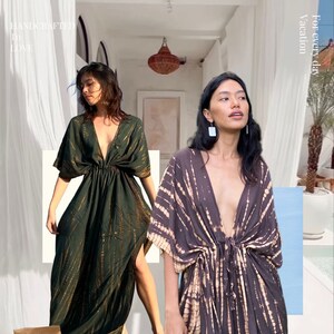 Hand tie dye maxi dress, goddess dress, Long kaftan, Oversized Caftan, Resort wear, Coverup, Maxi kaftan, Tie dye dress, beach dress image 10