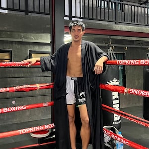 Black Oversized Kimono Unisex Men Kimono Robe with pockets Long Black Robe, Simple Kimono, Men Beach Cover Up Gift for him Gift for her