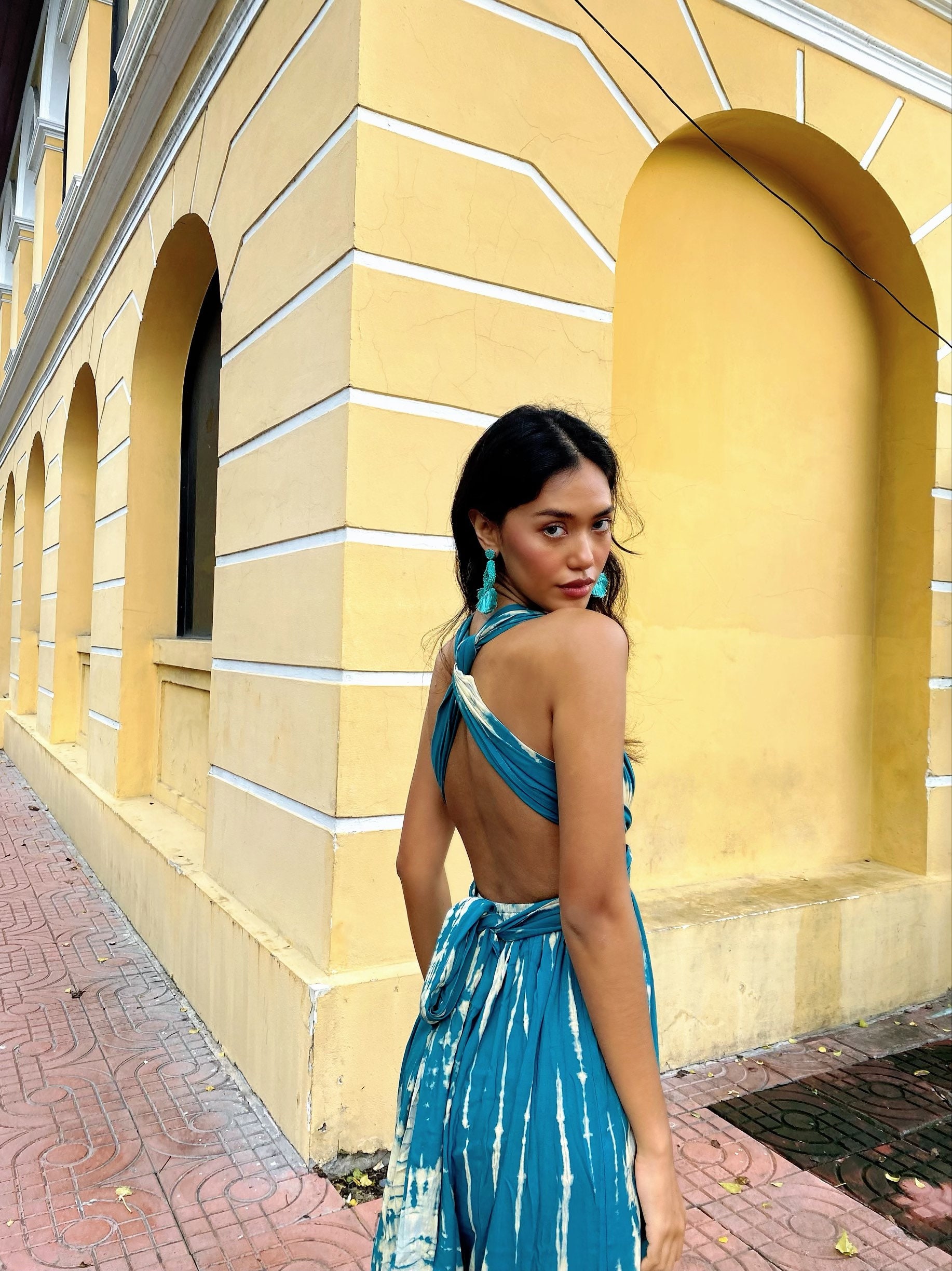 Open Back Dress - Etsy