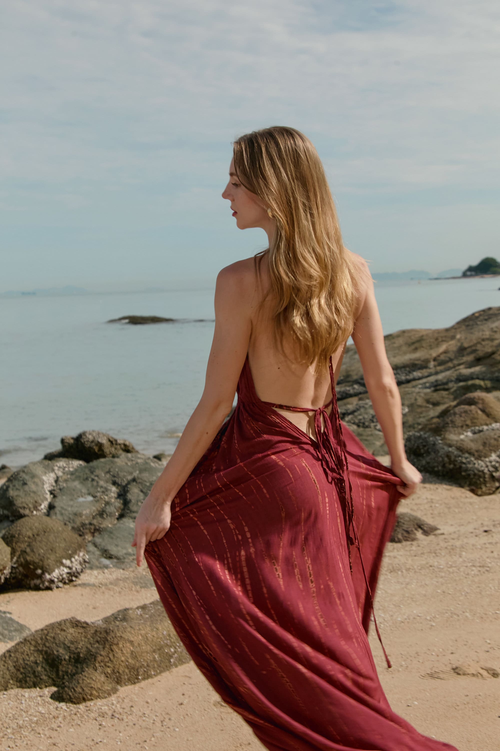 Tie dye maxi dress, Beach dress maxi dress, Black maxi dress, halter neck maxi dress, summer dress, Open back dress, boho dress, resort wear