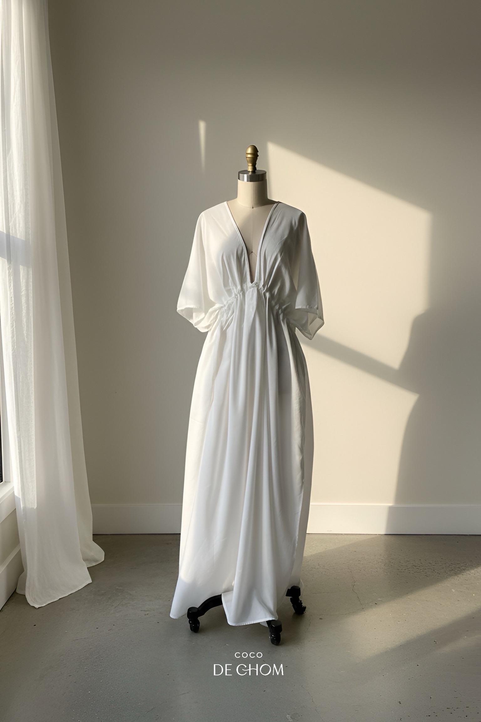 beach to bar maxi dresses Bliss Angel White Short Caftan main image 0