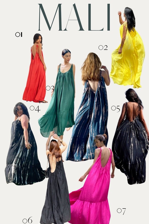 artisanal green maxi dress Caravana Womens Maxi Dress Artisanal Cotton with Pleat Details and Side  Slits in Sage Green main image 0