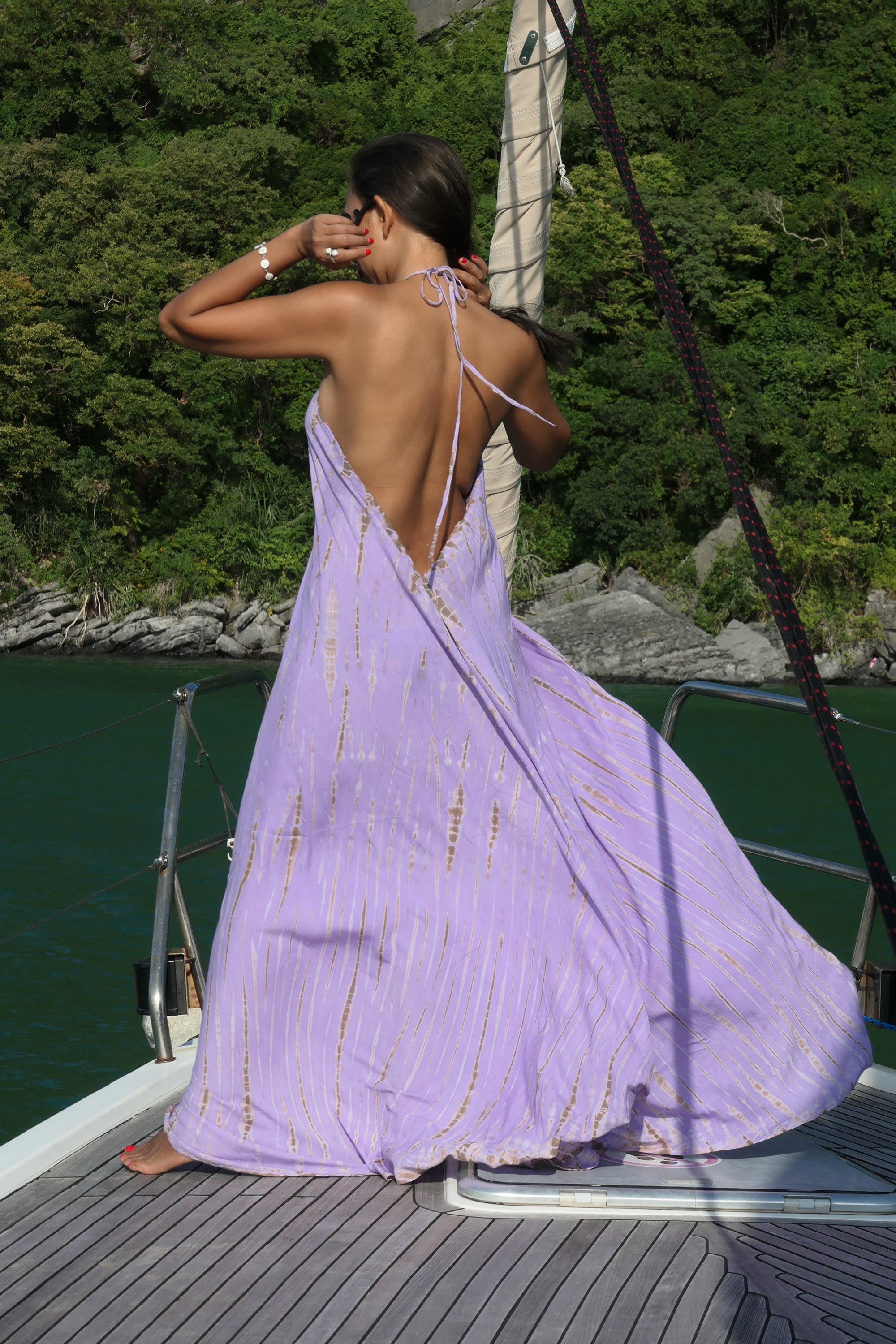 Boho Tie Dye Kaftan Dress For Women – Loose, Baggy, And Perfect For Summer Beach Days
