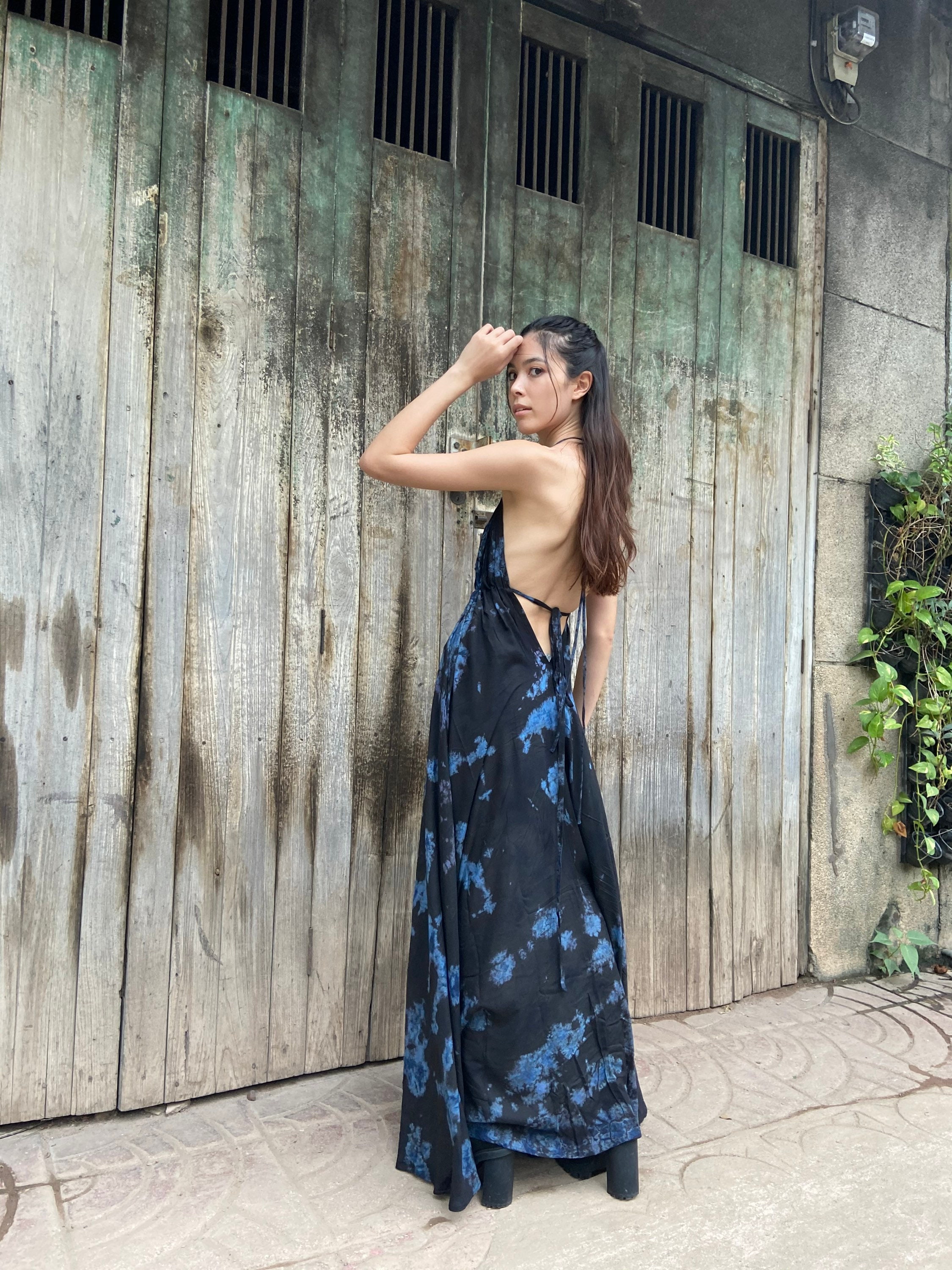 halterneck maxi dress summer