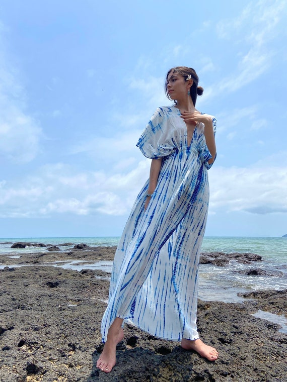 Hand Tie Dye Dress, Goddess Dress, Maxi Dress, Long Kaftan, Oversized  Caftan, Resort Wear, Honeymoon Dress, Maxi Kaftan, Tie Dye Dress - Etsy
