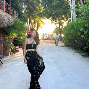 Tie dye bohemian maxi dress, cut out maxi dress, dress for vacation, sexy maxi dress, summer dress, open back dress, beach dress, resortwear