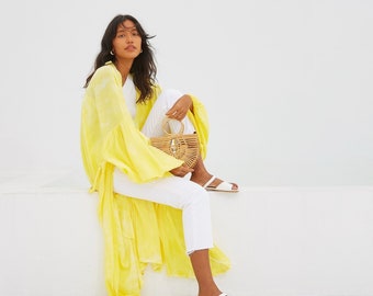 mustard yellow duster