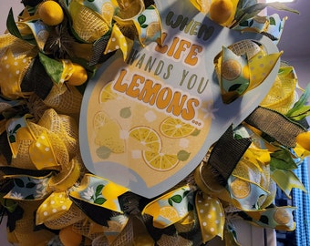 When life hands you lemons wreath