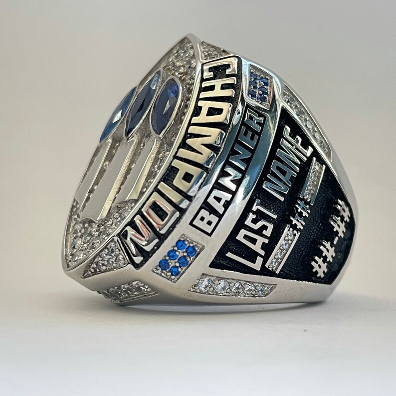Custom Fantasy Football Ring Three Timer Etsy Australia