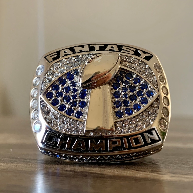 Custom Fantasy Football Ring Hall of Fame V2 Etsy