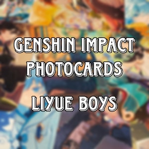 Genshin Impact Photocards - Liyue Boys
