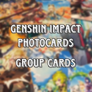 Genshin Impact Photocards - Groepskaarten
