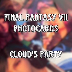 ファイナルファンタジー VII フォトカード - クラウドのパーティー