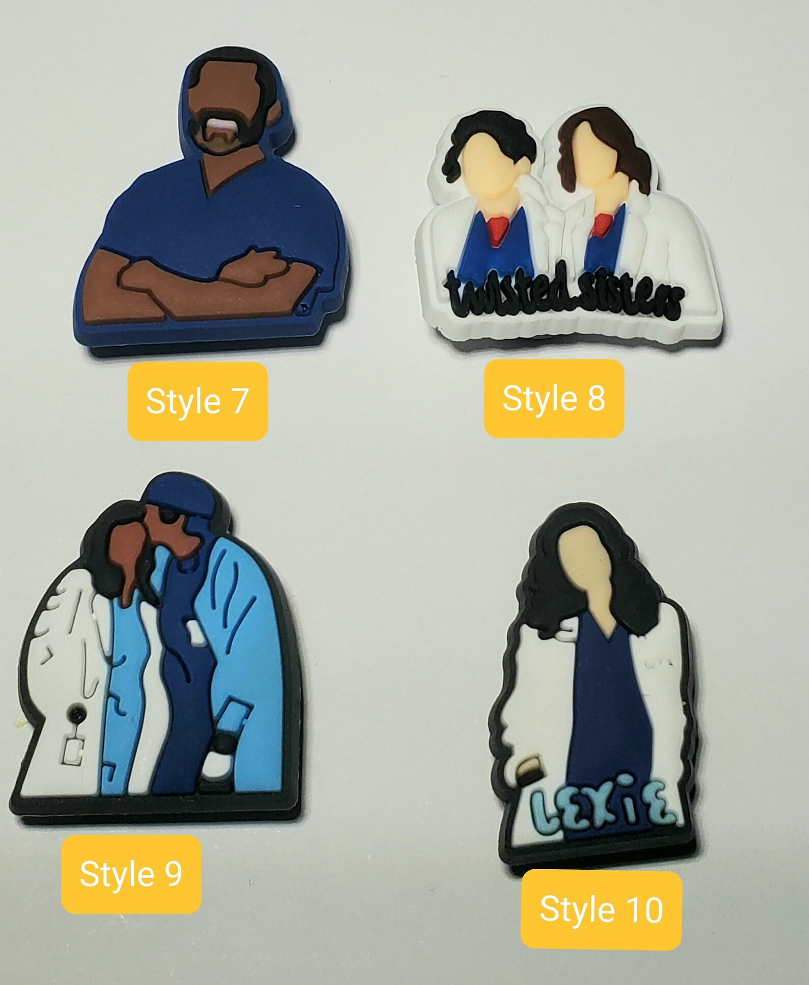 Grey's Anatomy Croc Charms Gift Ideascute Jibbitz Tv Etsy