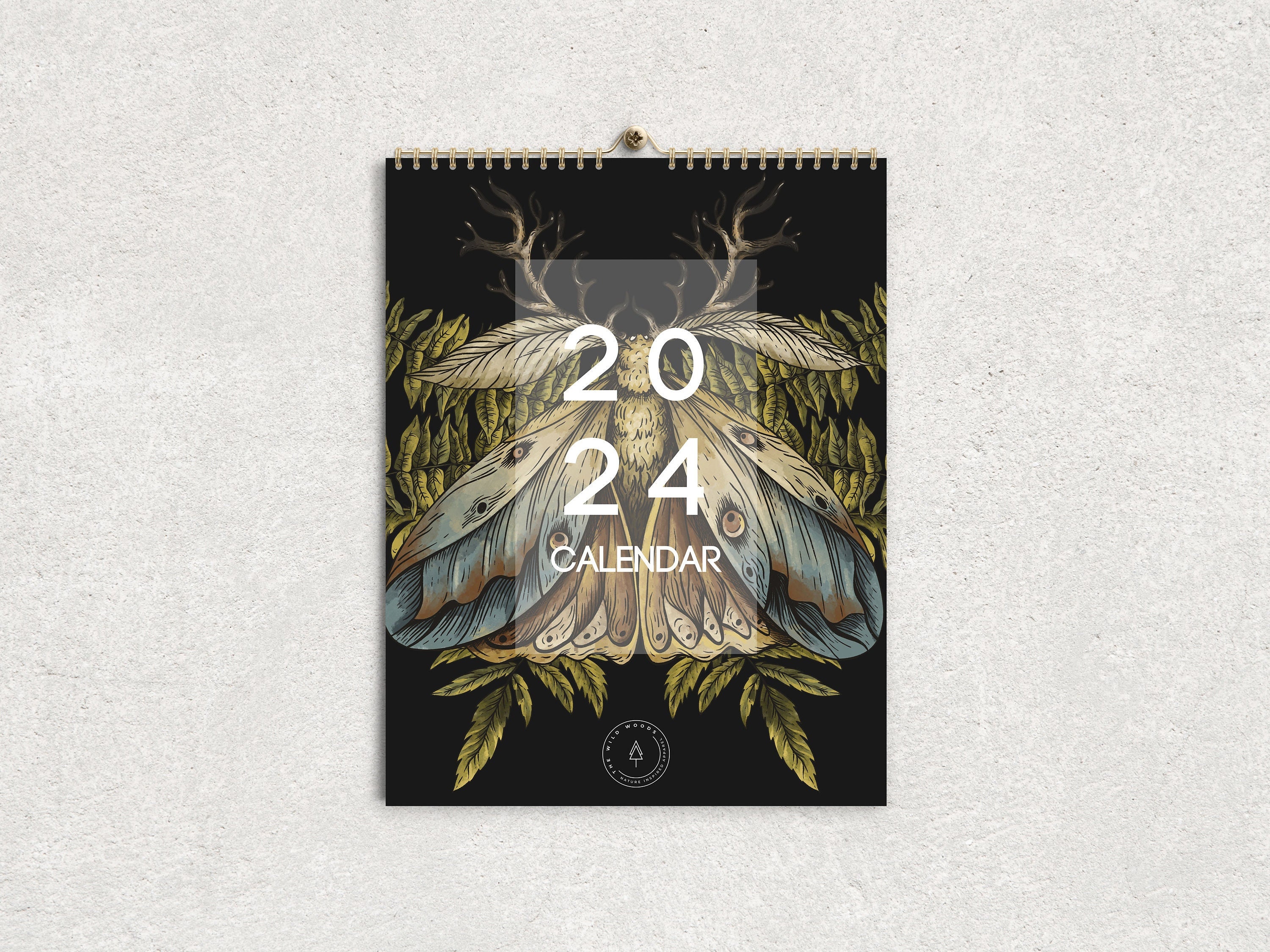 2024 Wall Calendar Cottagecore Wall Calendar 2024 Wild Woods Etsy