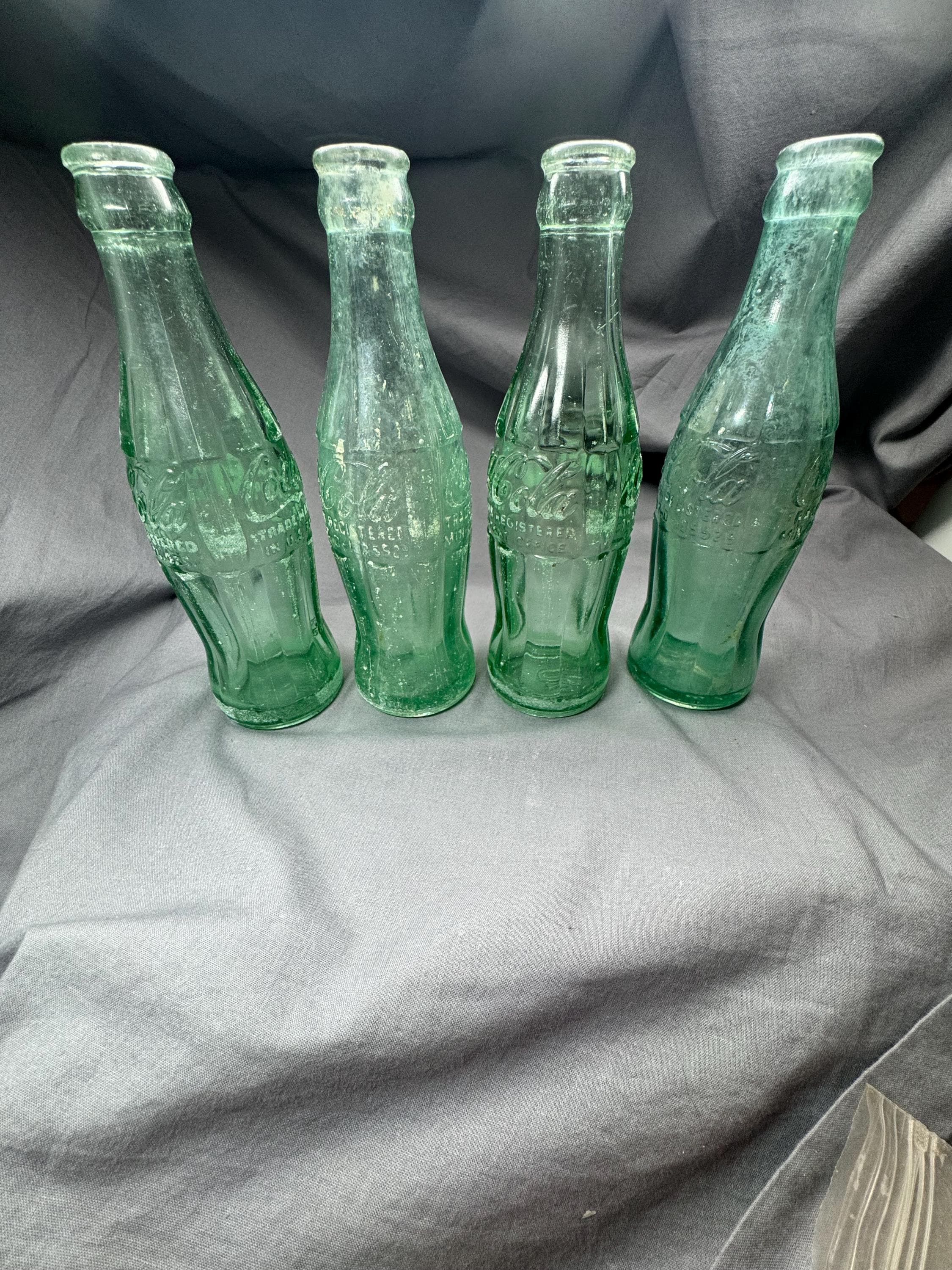 Vintage Embossed Aqua Soda Bottle Coke 1950-60-70's Era