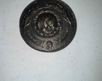 Vintage Belt Buckle Wyoming Studio Art Works - Indian Scout