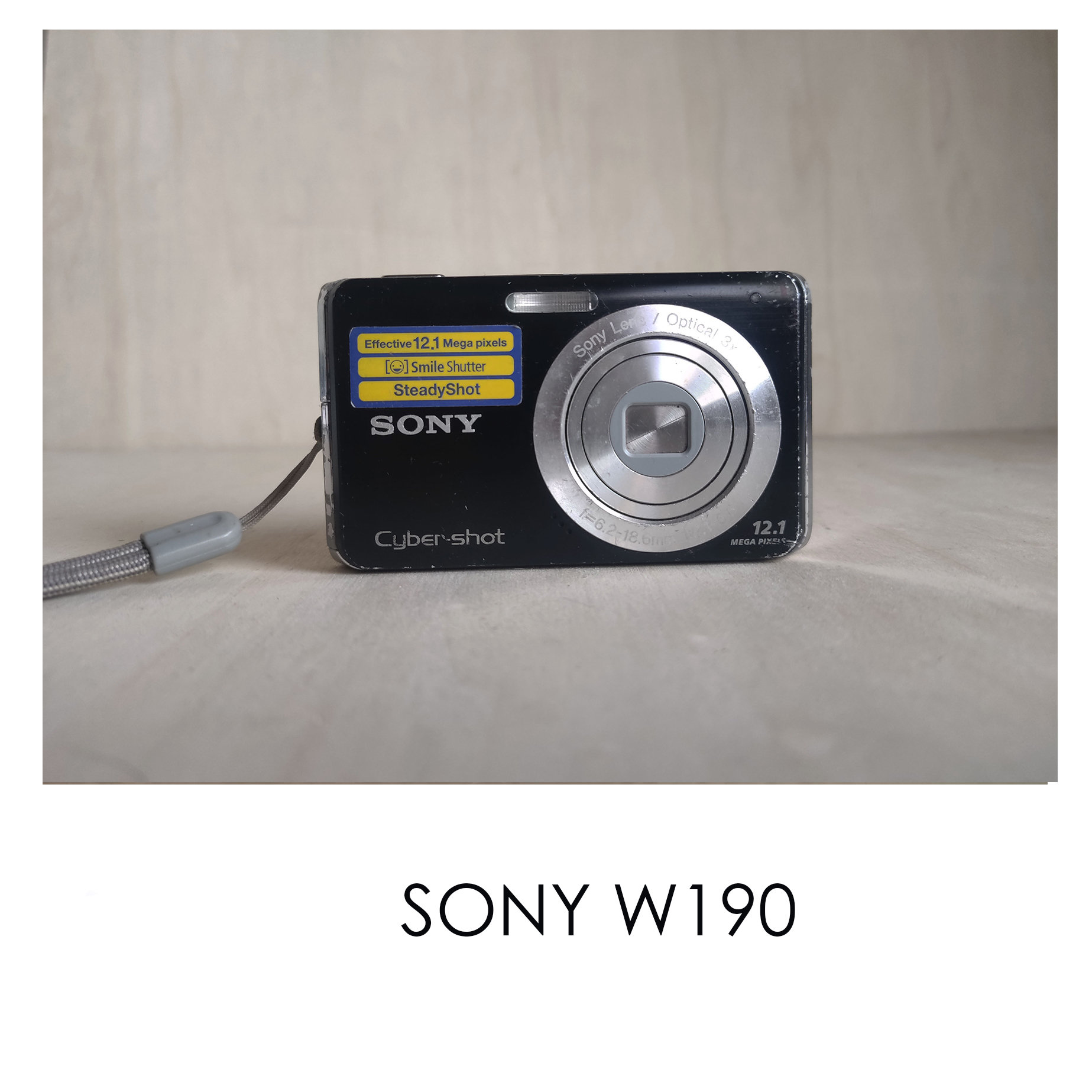 Sony W190 -- 12.1MP -- Y2K Digicam Digital Retro CCD Sensor